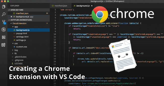 Creating a Chrome Extension with VS Code · Gerald's blog about .NET, .NET  MAUI, Blazor, , Git, Azure and more!
