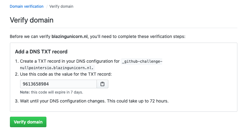 GitHub Domain Verification with Namecheap · Gerald Versluis — .NET MAUI ...