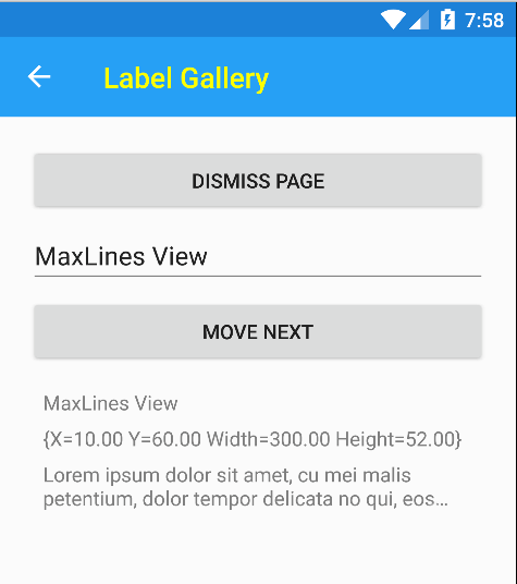 MaxLines and LineBreakMode in action on Android